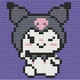 Алмазная мозаика мини Куроми Kuromi 10х10 см Origami (ODM0101) (247098) - изображение 1