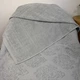 Простынь-покрывало жаккардовое махровое 100% Хлопок GM TEXTILE 150x200см 400г/м2 (Светло-серый с бирюзовым) - изображение 3
