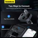 Адаптер автомобильный Baseus S-09 Lite Series Car FM Transmitter Cluster |2USB/1Type-c, PD/18W| черный - изображение 6