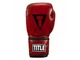 Рукавички тренувальні TITLE Blood Red Leather Sparring Gloves 12 унцій червоний (4815) - изображение 2