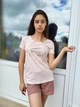 Футболка с надписью Just Married женская Victoria's Secret Пудра А-1152 L (46) - изображение 2