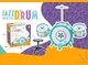 Дитяча барабанна установка Jazz Drum 3 барабани Тарілка Стільчик Бірюзовий - зображення 2