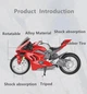 Конструктор Мотоцикл Спортбайк Kawasaki 612 деталей Червоний - зображення 3