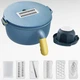 Шинковка-терка кругла з ручкою Multifunctional cooking machine SZK-6 - зображення 2