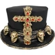 Цилиндр Santa Muerte New складной SETA Decor 24-606BLK-GL - изображение 1