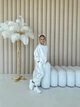 Дитячий спортивний костюм oversize (світшот + штани) для дівчинки NaDity Urban 116-122 молочний - зображення 2