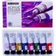 Акриловые краски с блестками для рисования Art Rangers Acrylic glitter набор 8 цветов по 22 ml. - изображение 7