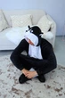 Піжама Кігурумі Чоловіча Kigurumi Хаскі Чорний S 144-155 см (1078/2) - зображення 4