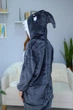 Женская кигуруми взрослая и подростковая Kigurumi Акула Мегалодон Серый M 155-165 см (1123) - изображение 4