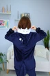Жіноча кігурумі доросла та підліткова Kigurumi Акула Мегалодон Темно-синій XL 175-185 см (1124) - зображення 4
