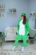 Женская кигуруми пижама взрослая и подростковая Kigurumi Змея Зеленая L 165-175 см (1111) - изображение 6