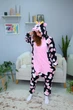 Женская кигуруми взрослая и подростковая Kigurumi Корова Бык С Розовыми Пятнами Черный M 155-165 см (1114) - изображение 3