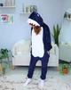 Женская кигуруми взрослая и подростковая Kigurumi Акула Мегалодон Темно-синий L 165-175 см (1124) - изображение 1