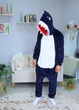 Мужские кигуруми взрослая и подростковая Kigurumi Акула Мегалодон Темно-синий S 145-155 см (1124/2) - изображение 1