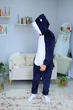 Мужские кигуруми взрослая и подростковая Kigurumi Акула Мегалодон Темно-синий M 155-165 см (1124/2) - изображение 3
