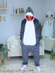 Мужские кигуруми взрослая и подростковая Kigurumi Акула Мегалодон Серый L 165-175 см (1123/2) - изображение 1
