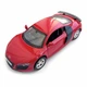 Детская металлическая машинка Audi R8 GT игрушечная коллекционная масштабная железная авто модель игрушка для детей Ауди Р8 открываются двери красная 11 см (AS-3058+R) - изображение 3