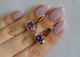 Серебряные серьги Silverstyle с пластинами из золота 010с, цвет камня зеленый - изображение 3
