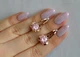 Серебряные серьги Silverstyle с пластинами из золота 010с, цвет камня зеленый - изображение 4