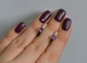 Серебряные серьги Silverstyle с пластинами из золота 045с, цвет камня мистик - изображение 10