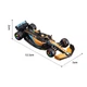 Коллекційна модель Bburago Mclaren MCL36-3 з металу (масштаб 1:43) в прозорому боксі - зображення 5