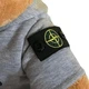 Плюшевий ведмедик у кофті та шапці Стон Айленд (Stone Island) 50 см Сірий - зображення 3