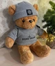 Плюшевий ведмедик у кофті та шапці Стон Айленд (Stone Island) 50 см Сірий - зображення 5