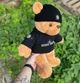 Плюшевый мишка в кофте и шапке Стон Айленд (Stone Island) 50 см Черный - изображение 5