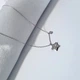 Женская серебряная цепочка-колье с подвеской Звезда и камень на цепочке кл2ф/1074 размер 38 - 45 см 2.00г - изображение 5