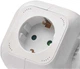 Przedłużacz sieciowy Emos P04219GU kostka 4 gniazda + 2x USB-A 1.9 m Biały (8592920080306) - obraz 4