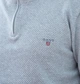 Кофта мужская GANT Men's Classic Cotton Half Zip Sweater E-166 Grey M - изображение 6