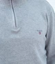 Кофта мужская GANT Men's Classic Cotton Half Zip Sweater E-166 Grey M - изображение 7