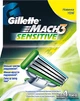 Змінні касети для гоління Gillette Mach3 Sensitive 4 шт (7702018037896) - зображення 1