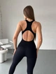 Комбинезон женский черный с открытой спинкой M (44) - изображение 6
