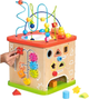 Дерев'яний розвиваючий куб Goki Activity Cube з моторною петлею Active Toddler x x L (4013594599641) - зображення 3