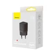 Сетевое зарядное устройство адаптер Baseus GaN3 Fast Charger 1C (CCGN010101) |1Type-C, 30W/3A, поддержка быстрой зарядки PD/QC, многоуровневая защита, универсальная совместимость, технология GaN3| Черный - изображение 11