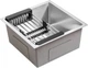 Комплект Gunter&Hauer: Кухонна мийка Olef 4522 Inox + Кухонний змішувач STERN Brush Black + Дозатор SOAP DISPENSER Black - зображення 4
