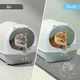 Двухслойный коврик с сотами для кошачьего туалета с контролем разбрасывания 45х55 см - изображение 2