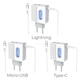 Зарядний адаптер Hoco C75 Imperious DC5V 2.4A EU штекер подвійний USB вихід - зображення 8