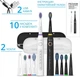 Набір зубних щіток Pecham Black and White Travel Set PC-084 (0290119010100) TT - изображение 2