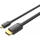Кабель для передачи данных Vention Micro-HDMI – HDMI v2.0 M – M 1.5м Черный (AGIBG) - изображение 2