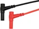 Przewody pomiarowe do testerów cyfrowych YATO w izolacji silikonowej długość 15 cm kabel 120 cm 2 szt. (YT-73077) - obraz 3