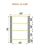 Тумба под аппаратуру Adlux Modul-AV-4 Satin Glass / Выбеленный дуб - изображение 3