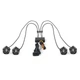 Светодиодные фары для мотоцикла Carlamp Led фары двухцветные 1500/1700 Lm 3500/4500 К 20 W 4 шт (MT20-4) - изображение 6