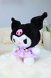 Мягкая игрушка обнимашка Аниме Onegai My Melody Кролик Куроми 35 см My Kigu Плюшевый Черно-фиолетовый (9055) - изображение 3