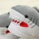 Тапочки кігурумі іграшки Дитячі для хлопчика Kigurumi Акула Теплі Тканинні Сірий 35-41 (Х314345) - зображення 2