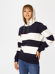 Bluza damska z kapturem oversize Lee Cooper Sadie 4567 L Ciemnogranatowy/Biały (5905991711438) - obraz 3