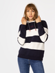 Bluza damska z kapturem oversize Lee Cooper Sadie 4567 S Ciemnogranatowy/Biały (5905991711414) - obraz 4