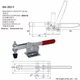 Притиск горизонтальний GH-203F (HS-203F) (XB-203F) шарнірно-важільний столярний 100309 - зображення 6