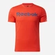 Футболка хлопковая длинная мужская Reebok Gs Reebok Linear Re HB7267 L Коралловая (4065424060340) - изображение 6